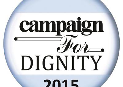 Campaign for Dignity 2015: Final entry deadline is 3 September